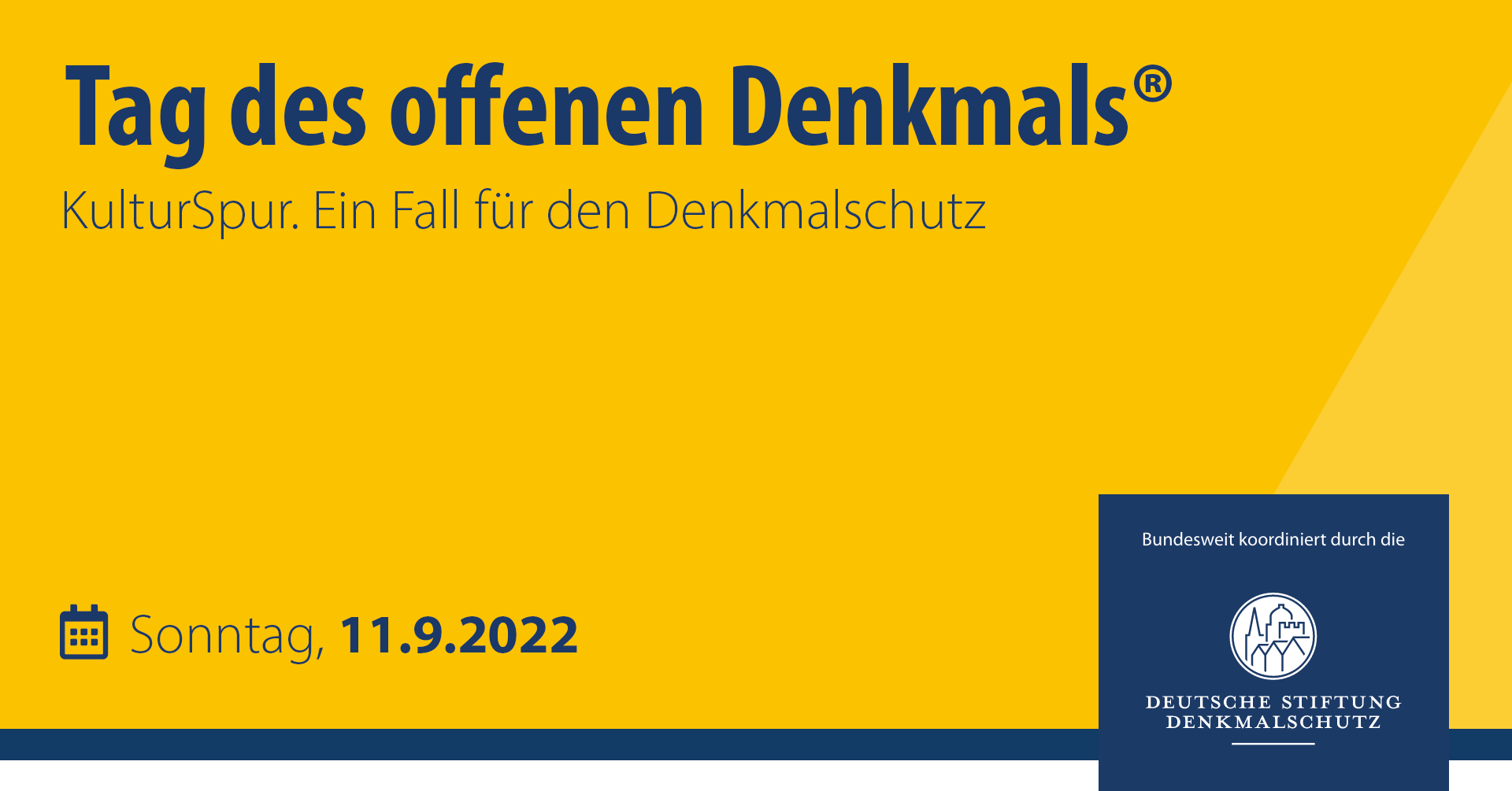Banner Tag des offenen Denkmals